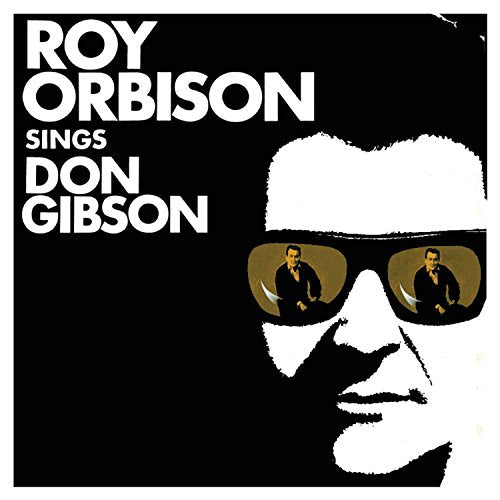 Roy Orbison album cover, black and white portrait with sunglasses.