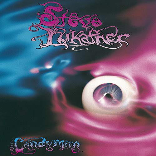 Album cover featuring a human eye against a blue and pink abstract background.