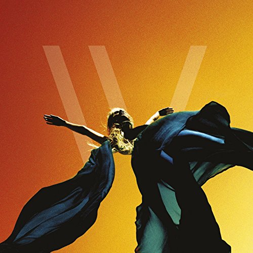 CD cover: woman with outstretched arms against an orange and black background.