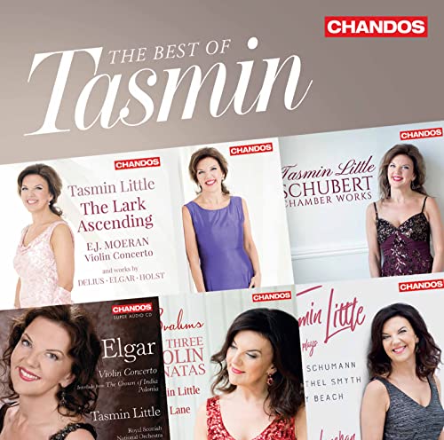 CD cover for "The Best of Tasmin Little" featuring portraits of the violinist.