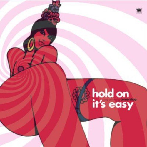 Album cover with swirling red and white pattern, and a stylized figure.