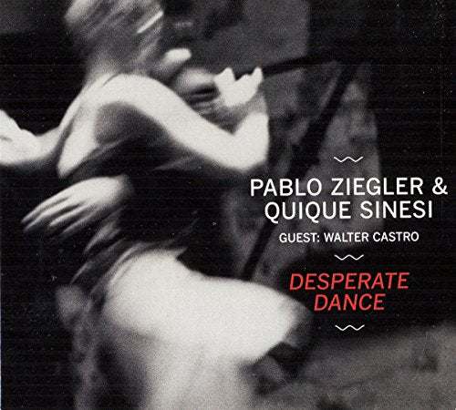 Black and white blurry image of a couple dancing with album text overlay.