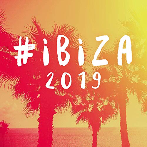 CD cover with red palm trees and "#Ibiza 2019" text.