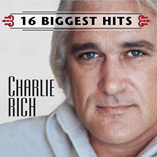 CD cover featuring portrait of singer Charlie Rich with text "16 Biggest Hits".