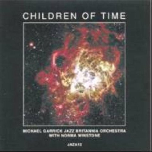CD cover for Michael Garrick’s “Children Of Time” featuring a nebula image.
