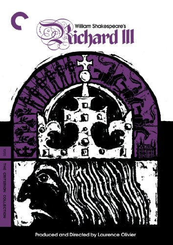 DVD cover for Shakespeare’s *Richard III* with a crown and face.