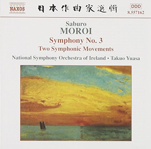 CD cover for Saburo Moroi’s Symphony No. 3 with landscape painting.