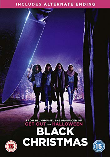 DVD cover featuring four women walking at night with a large knife in foreground.