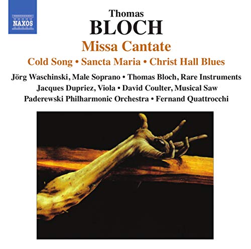 CD cover for Bloch’s Missa Cantate featuring a hand reaching upwards.