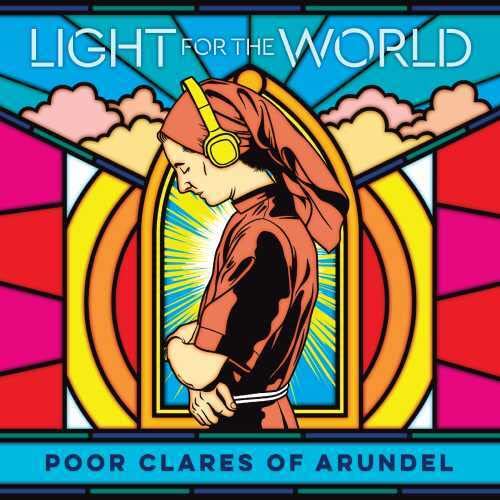CD cover: stained-glass style illustration of a nun with headphones.