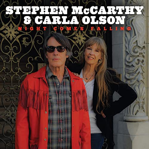 Stephen McCarthy and Carla Olson album cover, two musicians posing.