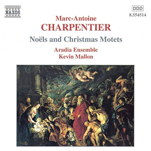 CD cover for Charpentier's "Noels and Christmas Motets" with painting.