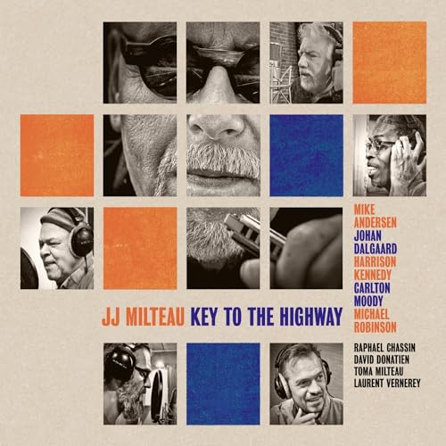 CD cover for “Key To The Highway” by JJ Milteau, featuring portraits.