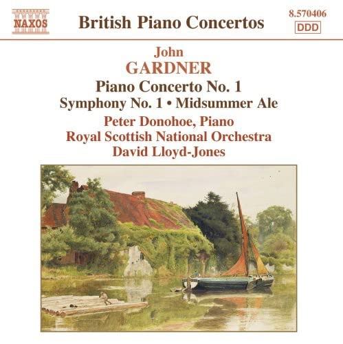 CD cover featuring a pastoral landscape with a boat and building.