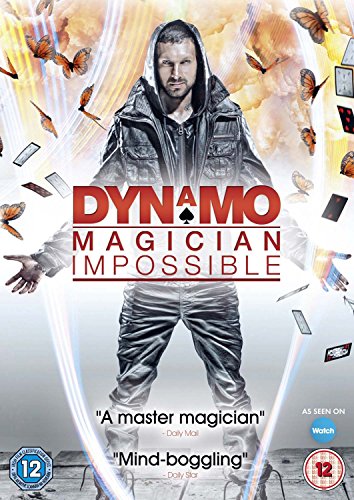 DVD cover for "Dynamo: Magician Impossible" featuring a magician and butterflies.