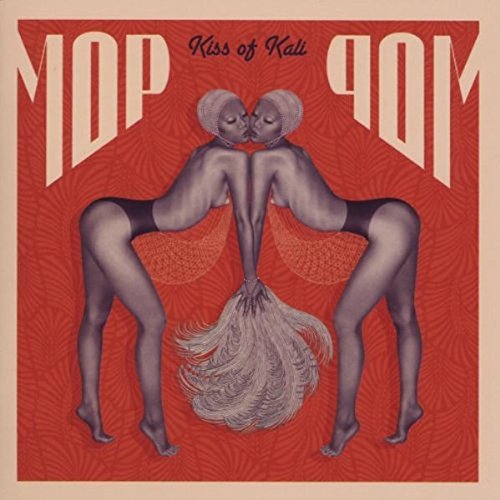 CD cover for Mop Mop’s “Kiss of Kali” featuring two embracing figures.