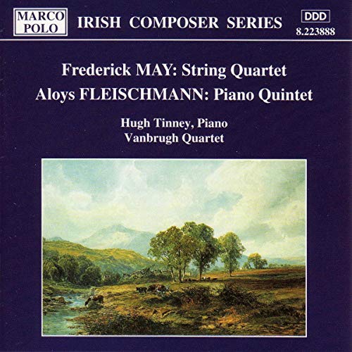 CD cover for May/Fleischmann chamber works with a landscape painting.
