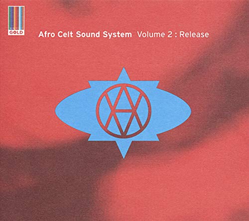 CD cover for Afro Celt Sound System Volume 2: Release, red background.