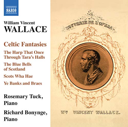 CD cover for "Celtic Fantasies" featuring a portrait of William Vincent Wallace.
