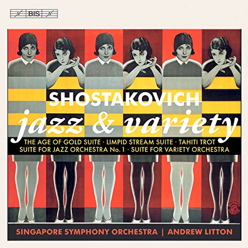 CD cover for Shostakovich’s “Jazz & Variety” with repeated dancer images.