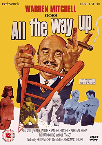 DVD cover for "All The Way Up" featuring a man on a ladder.