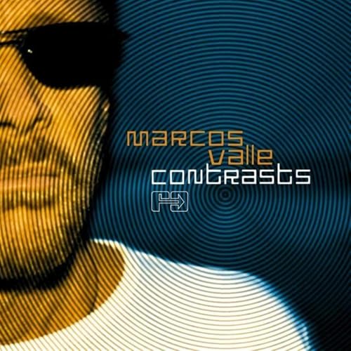 CD cover for Marcos Valle’s “Contrasts” featuring a portrait and concentric lines.