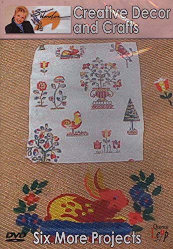 DVD cover featuring floral embroidery designs and a rabbit illustration.
