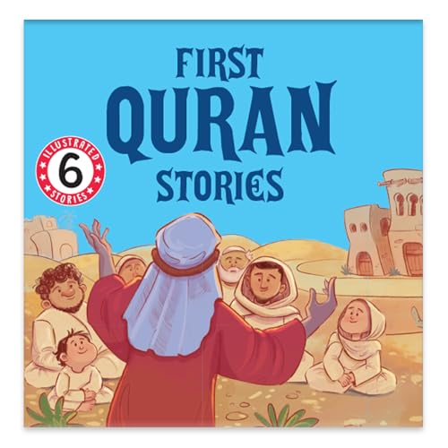 Box set of illustrated Quran stories for children, featuring figures in robes.