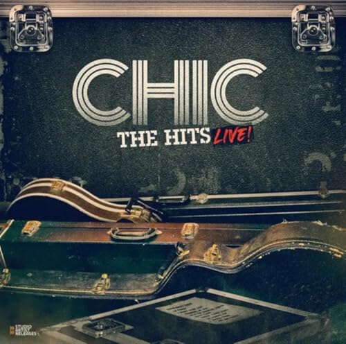 Chic “The Hits” coloured vinyl record cover with guitar and case details.