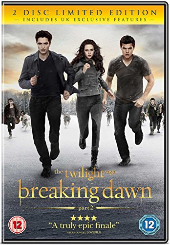 DVD cover for "Breaking Dawn - Part 2" featuring three running figures.
