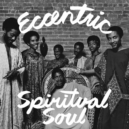 Black and white album cover featuring a group of soulful musicians.