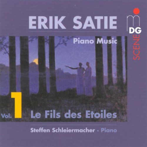 CD cover for Erik Satie’s “Le Fils des Etoiles” piano music.