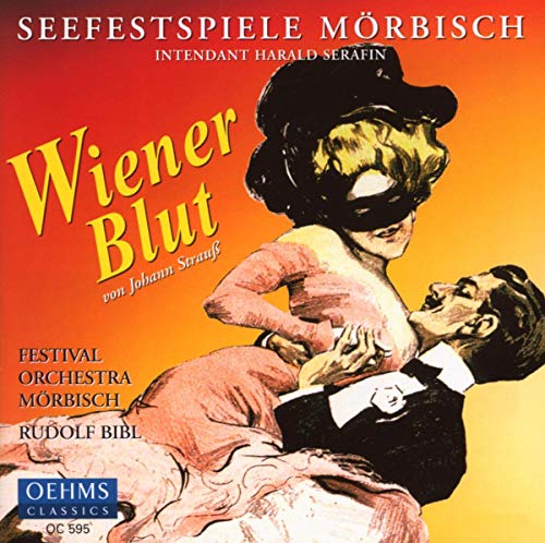 CD cover: vintage illustration of a couple embracing, titled "Wiener Blut".
