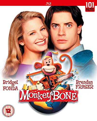 Monkeybone" Blu-ray cover featuring actors and a cartoon monkey character.