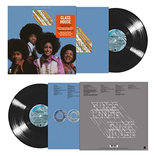 Vinyl record of Glass House album with group portrait on cover.