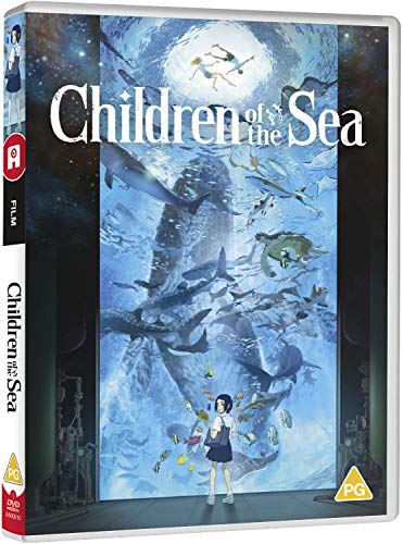 Children of the Sea" DVD cover with a girl and marine life.