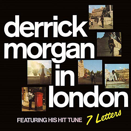 Derrick Morgan album cover, “In London,” with collage of London scenes.
