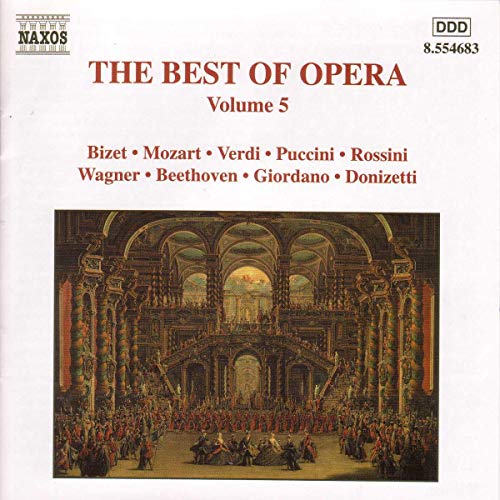 CD cover for "The Best of Opera, Volume 5" featuring a theater interior.