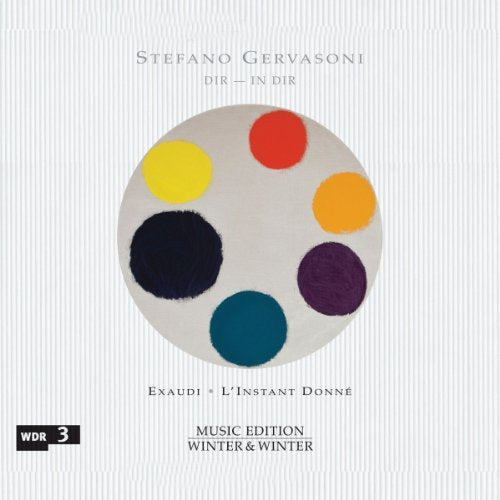 CD cover: colorful paint palette on white with text “Stefano Gervasoni”.