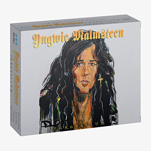 Yngwie Malmsteen “Parabellum” deluxe CD box set with painted portrait.