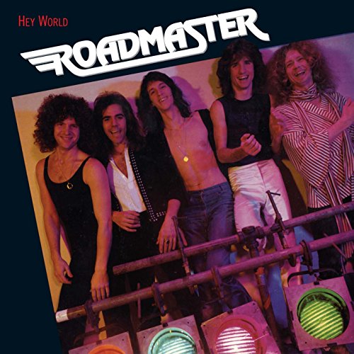 1980s band Roadmaster album cover with five men and traffic lights.