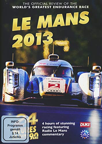 DVD cover for "Le Mans 2013" featuring a red and blue race car.