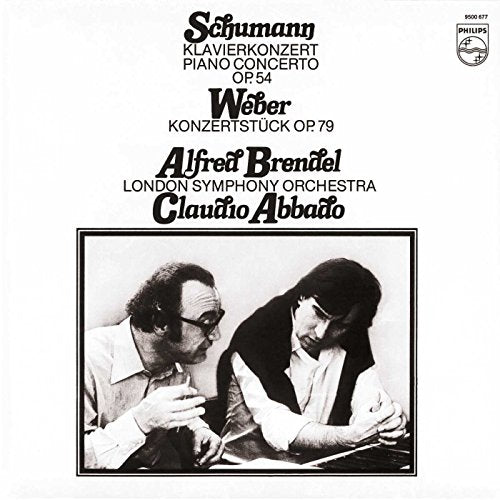 Vinyl record cover featuring Alfred Brendel and Claudio Abbado in black and white.