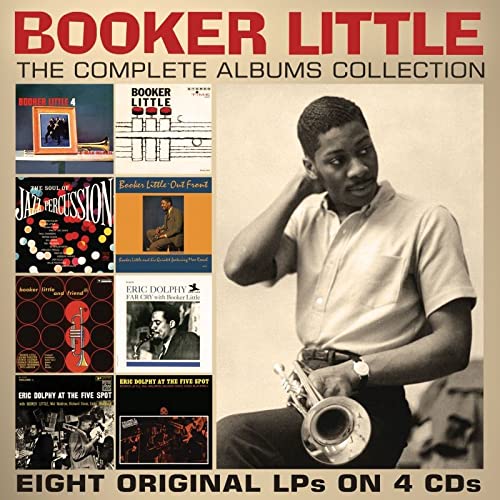 Booker Little 4CD collection cover featuring the jazz trumpeter playing.