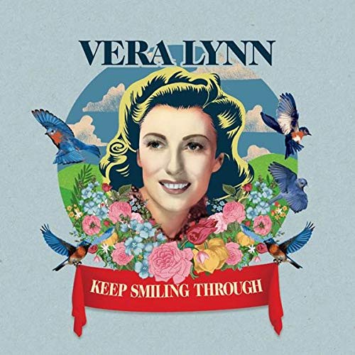Vera Lynn portrait with birds and flowers, album cover art.