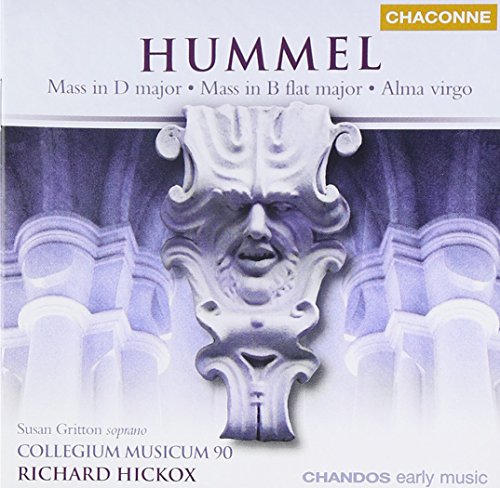 CD cover for Hummel’s Masses with ornate architectural image.