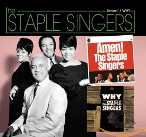 CD cover for The Staple Singers’ “Amen/Why” featuring the group portrait.