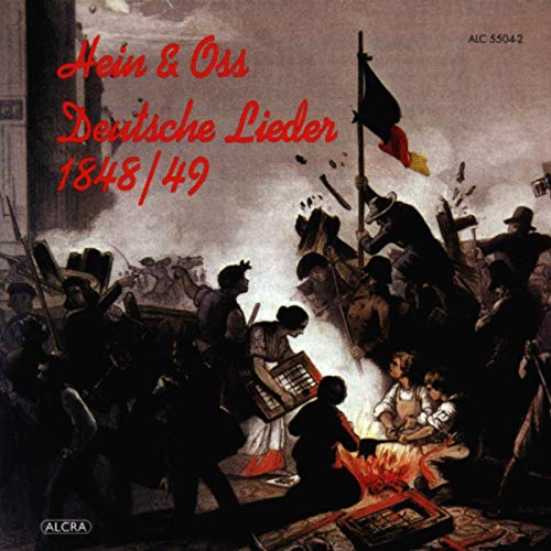 CD cover depicting a chaotic 1848/49 revolutionary scene with figures and a flag.