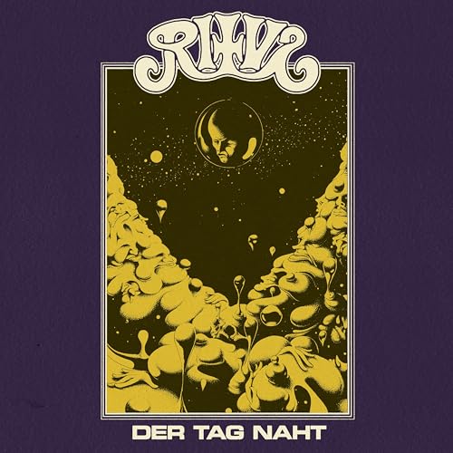 CD cover for Ritvs’ “Der Tag Naht” with psychedelic yellow and black art.