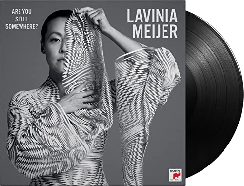 LP vinyl record featuring pianist Lavinia Meijer with patterned fabric.